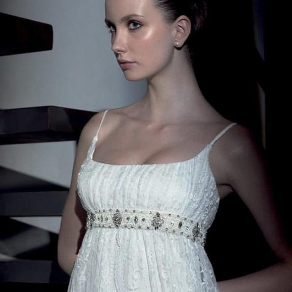 Novia D'art - White Lace Dress